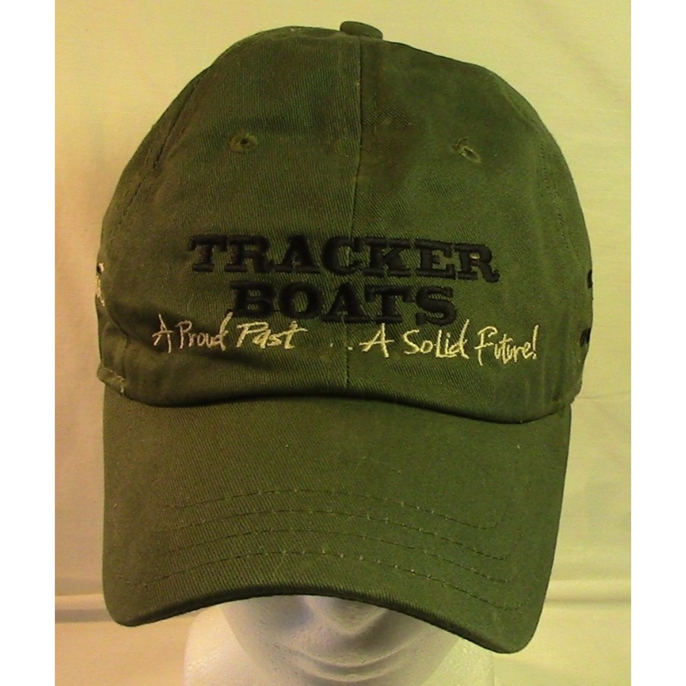 NICE VTG Tracker Boats 2010 National Dealer Conference Army Green Hat Cap RARE